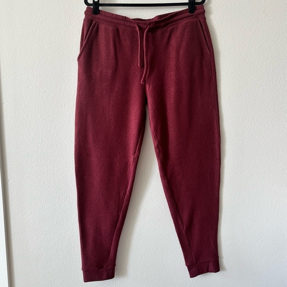 soft serve cloud cotton unisex joggers in red